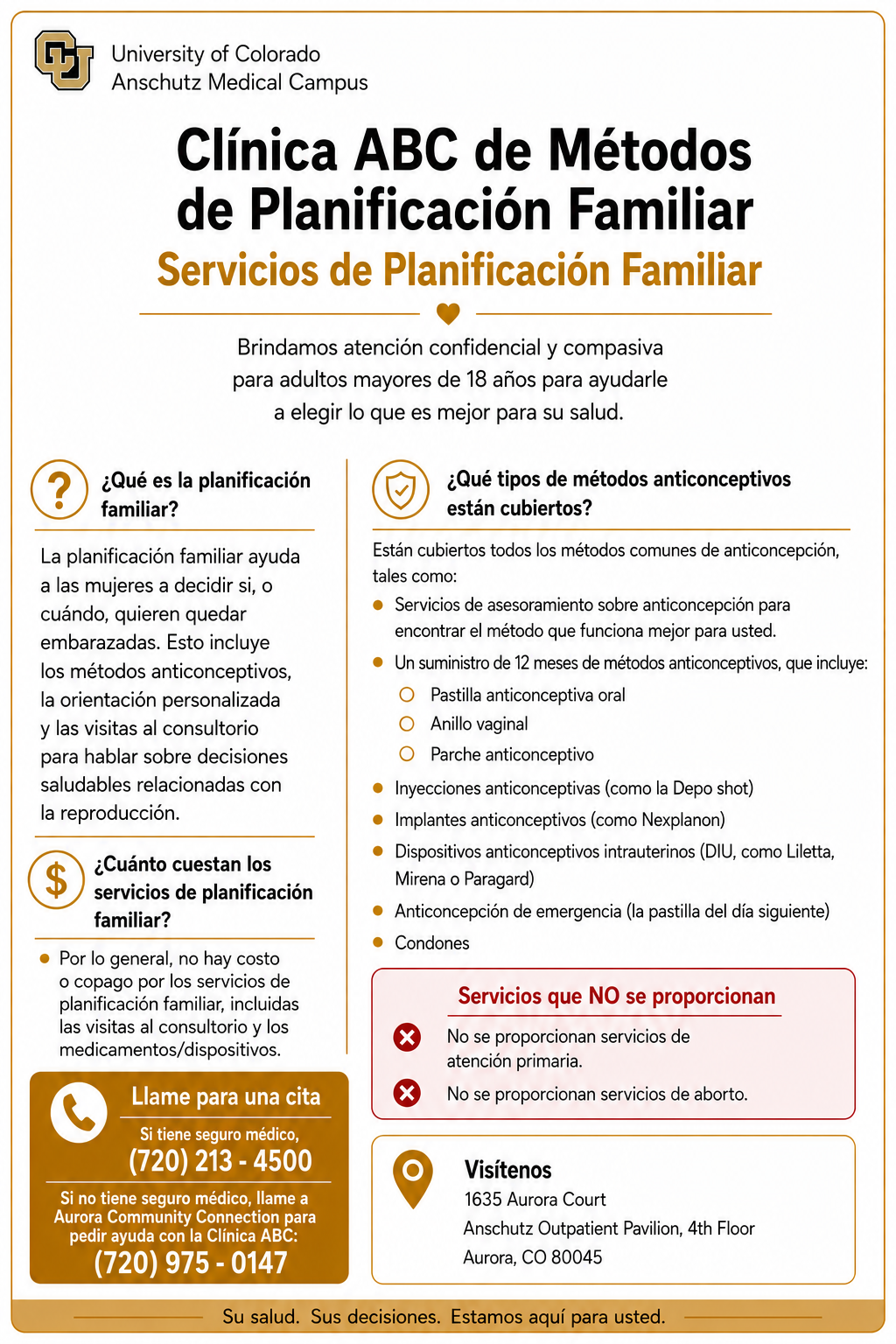 ABC Clinic Spanish Flyer